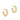 Round Gold 0.5" Post Hoop-4mm-smooth Hoop