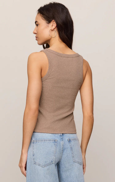 Rowe Scoop Tank - Heather Ash