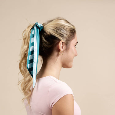 Twirl & Tie Scarf Accessory–Sicily Stripes Teal