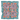 Floral patterned scarf with pink and orange flowers on a teal background