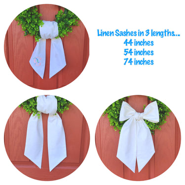 Linen Blend Sash- 54"