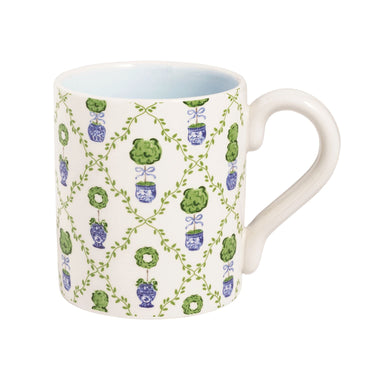 Spring Topiary & Floral Coffee Mugs (assorted styles)