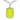 Mini Soleil Necklace in Antique Silver / Electric Yellow
