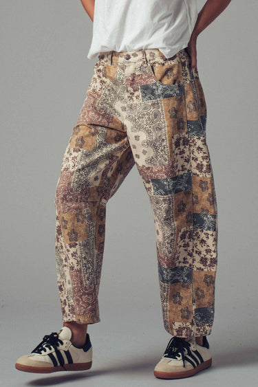 Sasha Boho Patchwork Wide Leg Pants