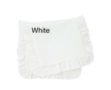 Muslin Ruffle Burp