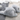 Fluffy Criss Cross Slippers-Gray