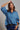Arabella Blue Floral Button Down Oversized Shirt