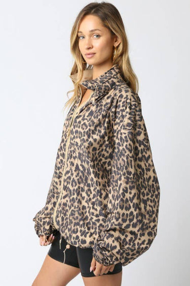 Charity Leopard Jacket/Windbreaker