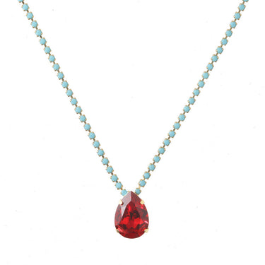 Milli Necklace in Turquoise / Red