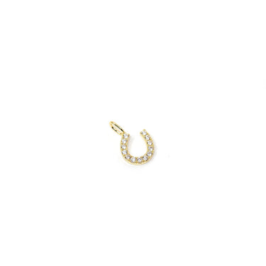 Lucky Horseshoe Charm: Gold (various colors)