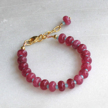 Willow Beaded Stone Candy Bracelet