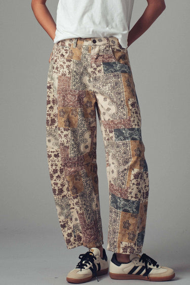 Sasha Boho Patchwork Wide Leg Pants
