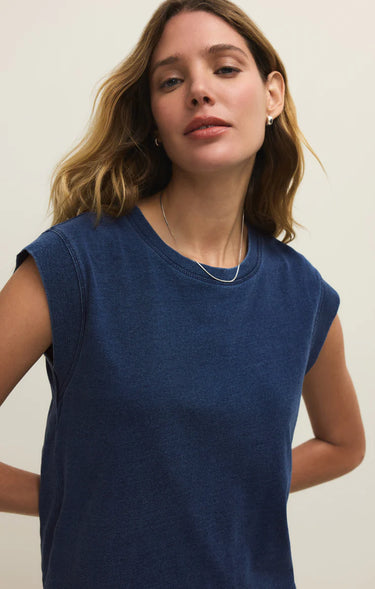 Camino Cotton Jersey Denim Tee by Z Supply