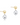 Classic 10mm Ball Drop Stud - Mixed Metal by enewton