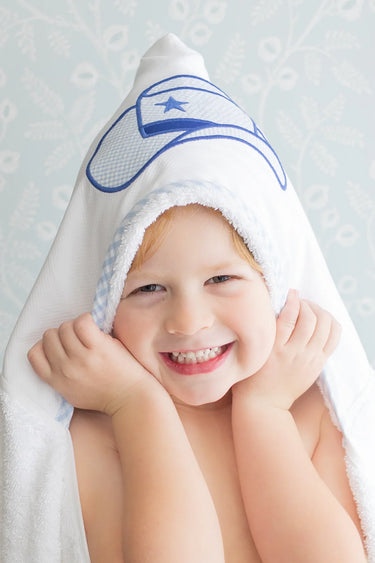 Cowboy Hat Everykid Towel, Blue by 3 Martha's
