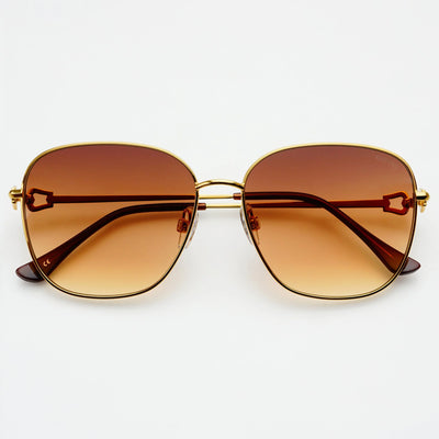 Lea Sunglasses - Gold/Brown