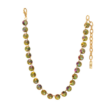 The Sofia Necklace in Midnight Express Light Turquoise Brandy