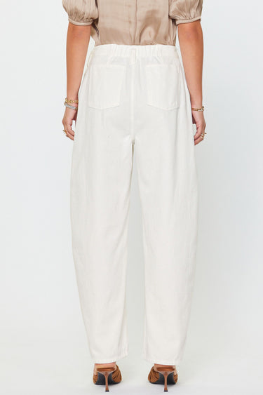 Eva Barrel Leg Pant with Embroidery Details