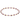 GEMSTONE GOLD SINCERITY PATTERN 3MM BEAD BRACELET - RUBY