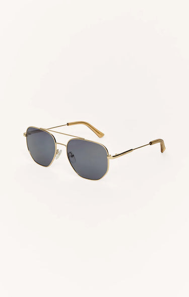 Highway Gold-Grey Polarized Sunglasses by Z Supply