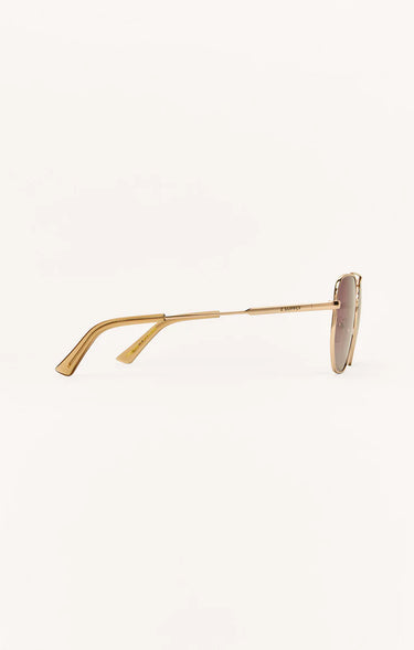 Highway Rose Gold - Gradient Polarized Sunglasses by Z Supply