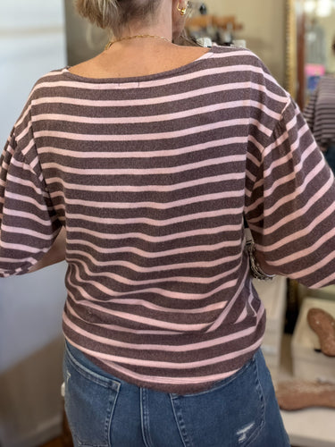 Monroe Top - Berry/Pink