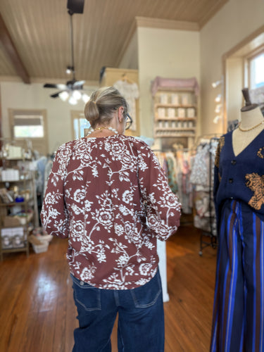 Jesse Soft Floral Print Blouse by Dylan