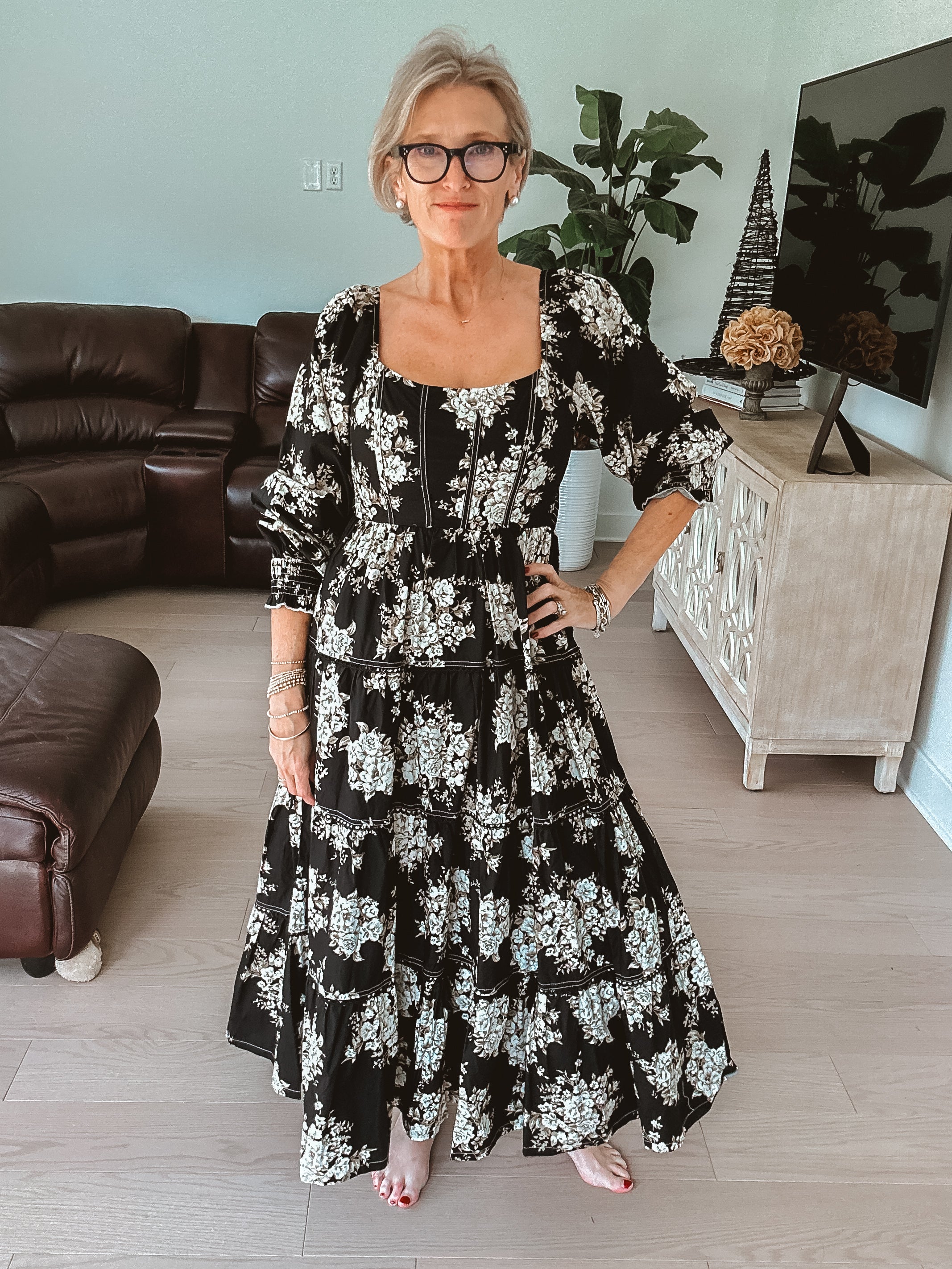 Brooke Floral Maxi Dress Medium Brooke Floral Maxi Dress Medium