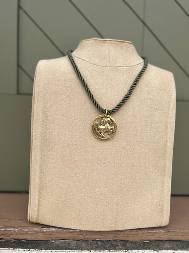 Rope Charm Necklaces - (Various Colors & Pendants)