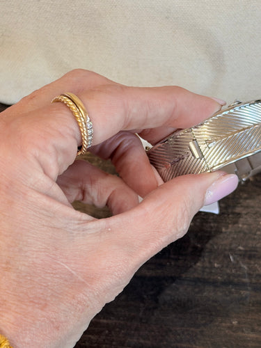 1950s Silver Hinged Bracelet
