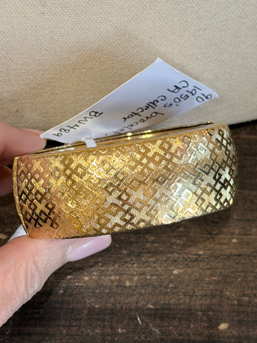 1950s Hinged Gold Braclet
