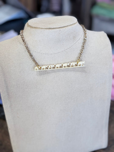 1930s/1970s Bone Pendant Necklace