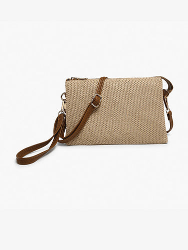Izzy Straw Crossbody Handbag