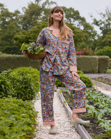 Long PJ Set in Bee Tapestry by PrintFresh