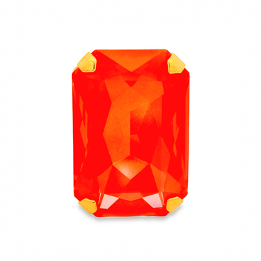 Mini Soleil Ring in Electric Red