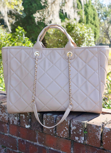Melissa Tote Bag -Tan