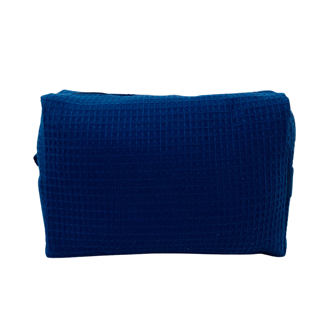 Waffle Weave Cosmetic Bag (multiple colors)