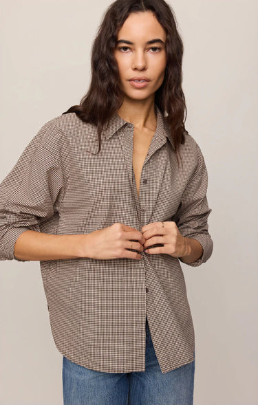 On Duty Gingham Button Up Top by Z Supply