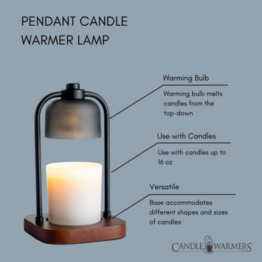 Pendant Candle Warmer Lantern Black
