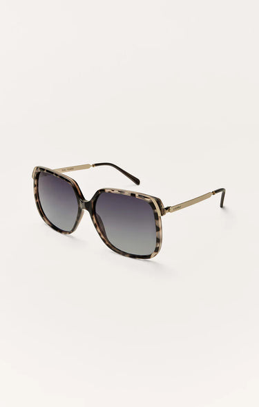 Riviera Marbled Tort-Bronze Polarized Sunglasses by Z Supply
