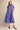 Poppy High Neck Stripe Midi Dress - Royal