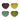 Stoneware Heart Shaped Dishes (various colors)