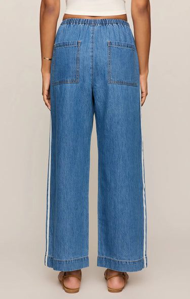 The Sidelines Denim Track Pant - Dreamstate by Z Supply