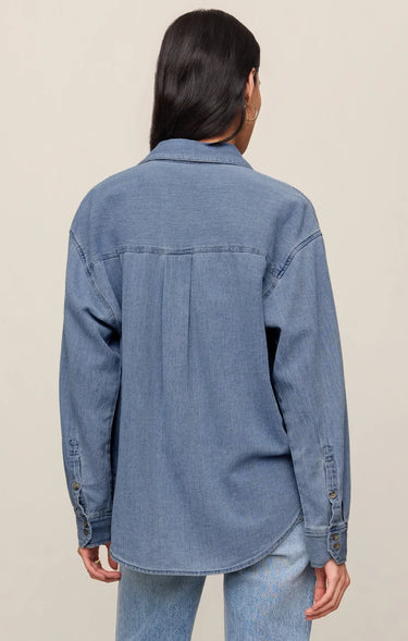 Z Supply The Perfect Twill Button Up - Classic Indigo