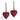 Leopard Heart Earrings