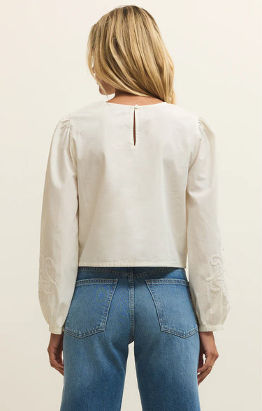 Tatiana Embroidered Cropped Top by Z Supply