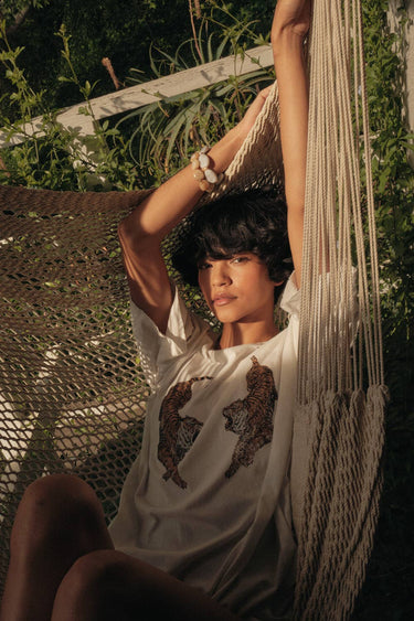 Roaring Tigers Garment Wash Oversize Graphic Tee