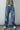 Delia Wide-Leg Utility Stripe Denim Jeans