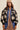 Floral Print Pleated Bomber Jacket