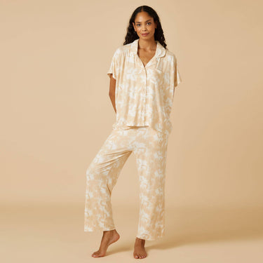 Caftan Top Cropped Pant Set (mulitple colors)